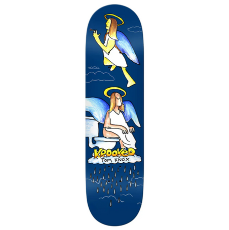 Krooked Knox Angel Skateboard Deck Navy 8.5x14.38WB