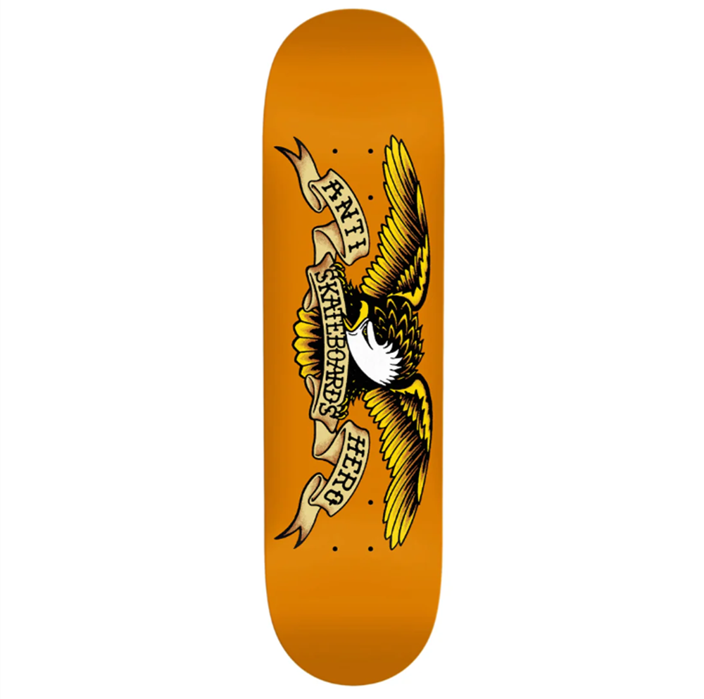 Anti Hero DBX Eagle Skateboard Deck Orange 8.75