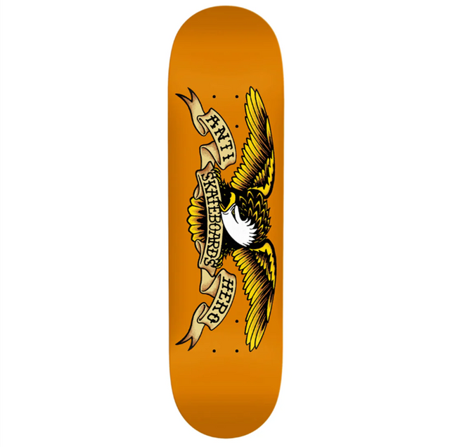 Anti Hero DBX Eagle Skateboard Deck Orange 8.75