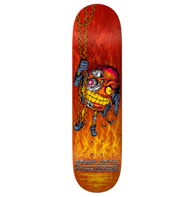 Anti Hero DBX Gerwer Grimpnat Skateboard Deck Orange 8.25x14.38WB