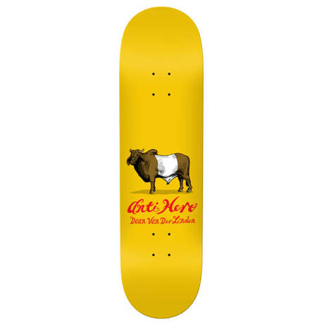 Anti Hero Daan Dutch Belted Skateboard Deck Yellow 8.28x14.12WB