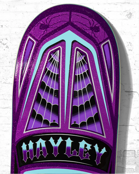 Real Hayley Threadline TruFit Skateboard Deck Purple 8.38x14WB