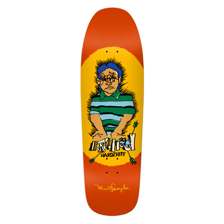 Krooked Gonz Hard2Hit Skateboard Deck Red Orange 9.81x14.37WB