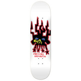 Krooked Manderson Skullking Skateboard Deck White 8.38x14.25WB