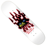 Krooked Manderson Skullking Skateboard Deck White 8.38x14.25WB