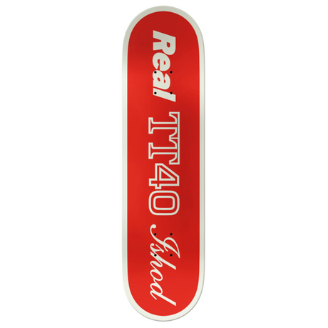 Real Ishod Shapecode TwinTail Skateboard Deck White Red 8.5x14.5WB
