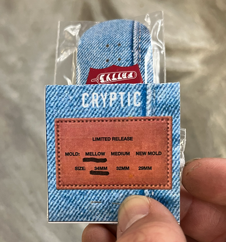Fattys Denim Fingerboard Deck Blue 34mm Mellow Mold