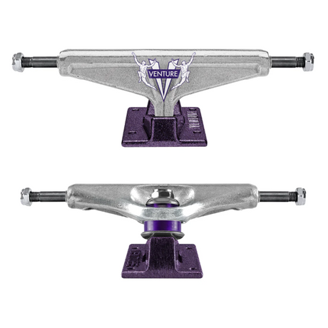 Venture AWAKE VLights Trucks Purple Polished 5.2h Set