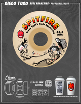 Spitfire F4 Diego Rude Awakening Wheels Natural 55.5/99d
