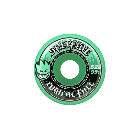 Spitfire F4 Conical Full Wheels Teal 52/99d