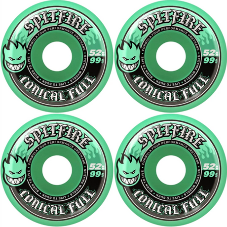 Spitfire F4 Conical Full Wheels Teal 52/99d