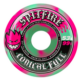 Spitfire F4 Conical Full Wheels Teal Pink Swirl 53/99d