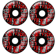 Spitfire F4 Ransom Radial Wheels Black 53/99d