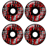 Spitfire F4 Ransom Radial Wheels Black 53/99d