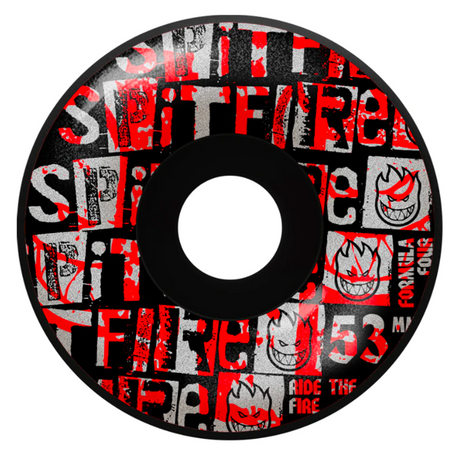Spitfire F4 Ransom Radial Wheels Black 53/99d