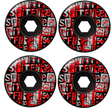 Spitfire F4 Ransom Radial Wheels Full Black 56/80d
