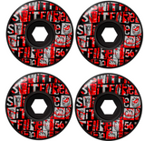 Spitfire F4 Ransom Radial Wheels Full Black 56/80d