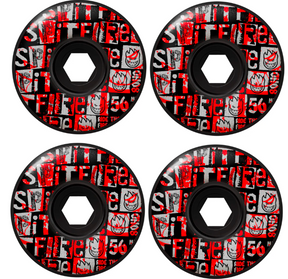 Spitfire F4 Ransom Radial Wheels Full Black 56/80d