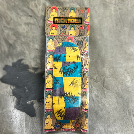 Morrow Fingerboard Deck Block Blue Yellow 32x94
