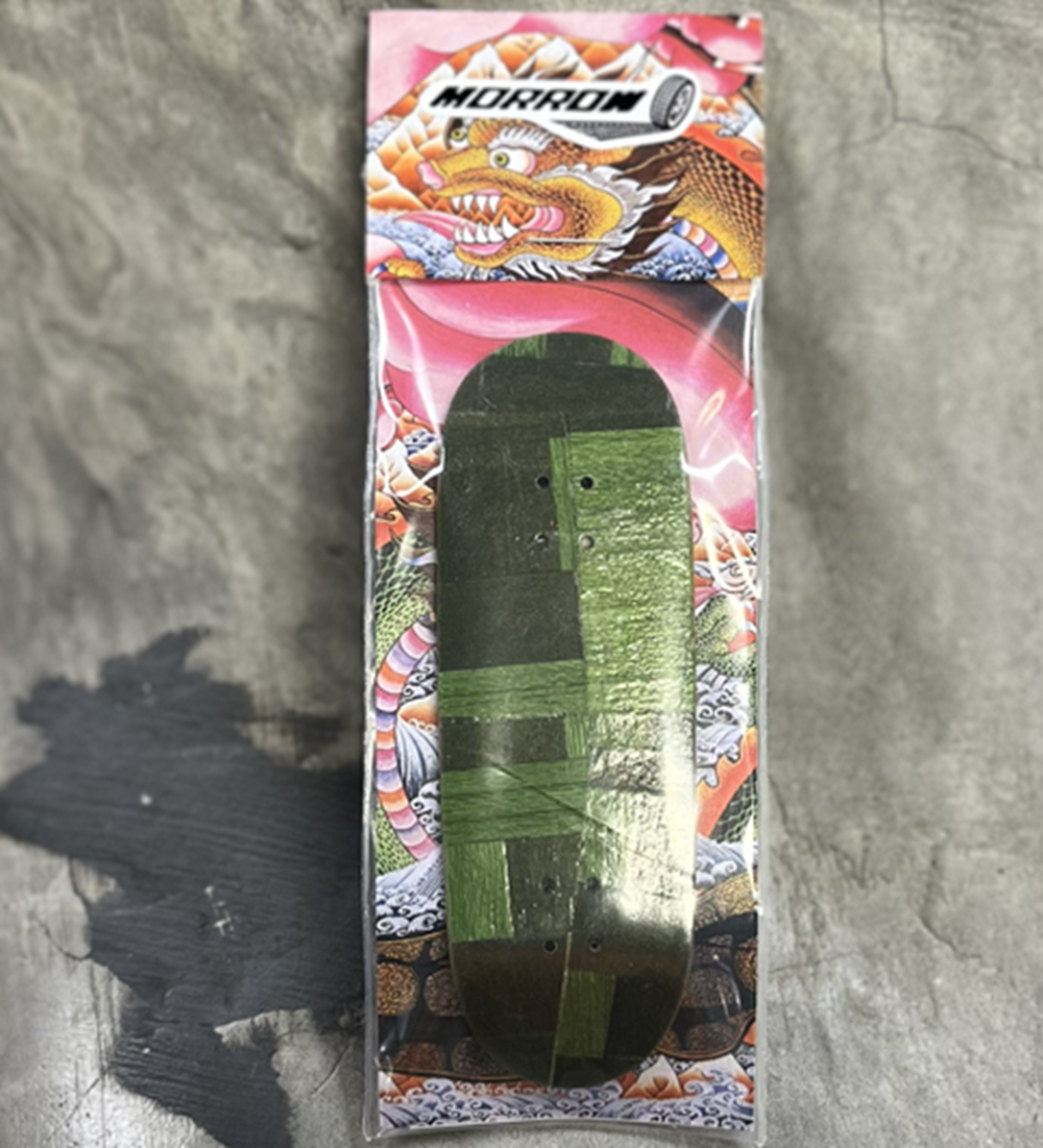 Morrow Fingerboard Deck Green Stain 32.5x97