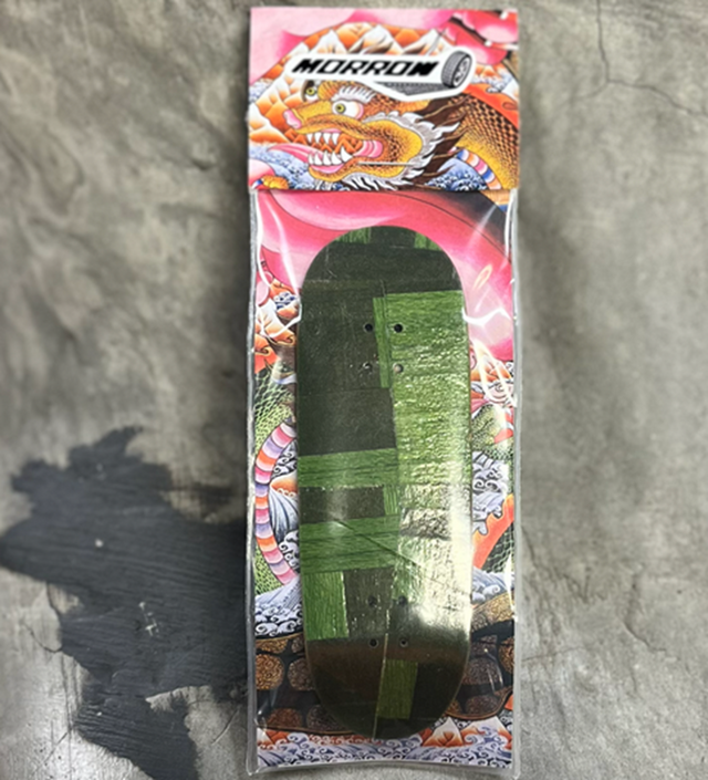 Morrow Fingerboard Deck Green Stain 32.5x97