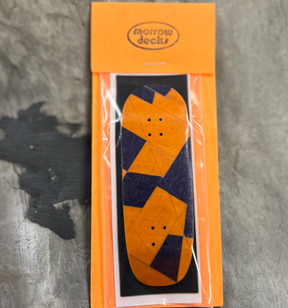 Morrow Cruiser Split Ply Pro Fingerboard Deck Orange Block 34x100