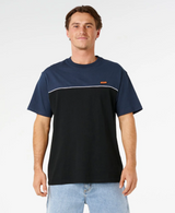Rip Curl Halfa Panel Beater Tshirt Black Navy S