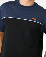Rip Curl Halfa Panel Beater Tshirt Black Navy