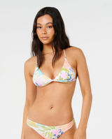 Rip Curl Catalina Island Cross Back Tri Swim Top MultiColor L