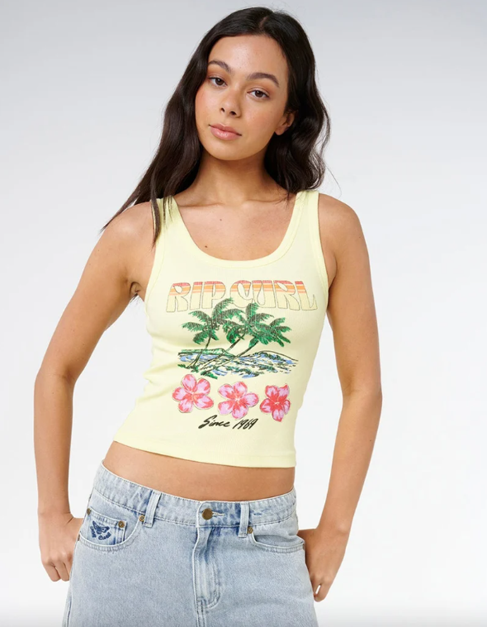 Rip Curl Hayley O Tank Top Pale Yellow