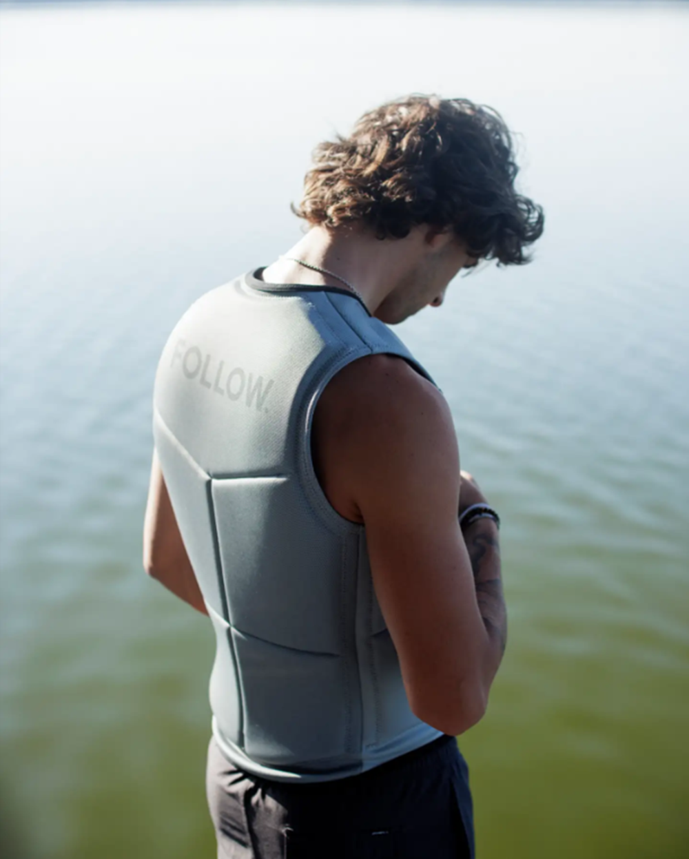 Follow Section Mens Vest Stone