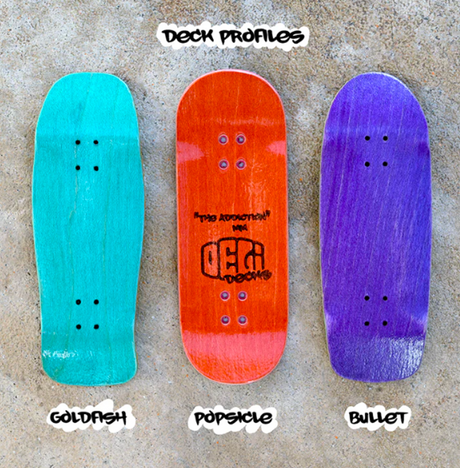 Delidecks AFBFBC Wood Fingerboard Deck Pink White 33 x 96