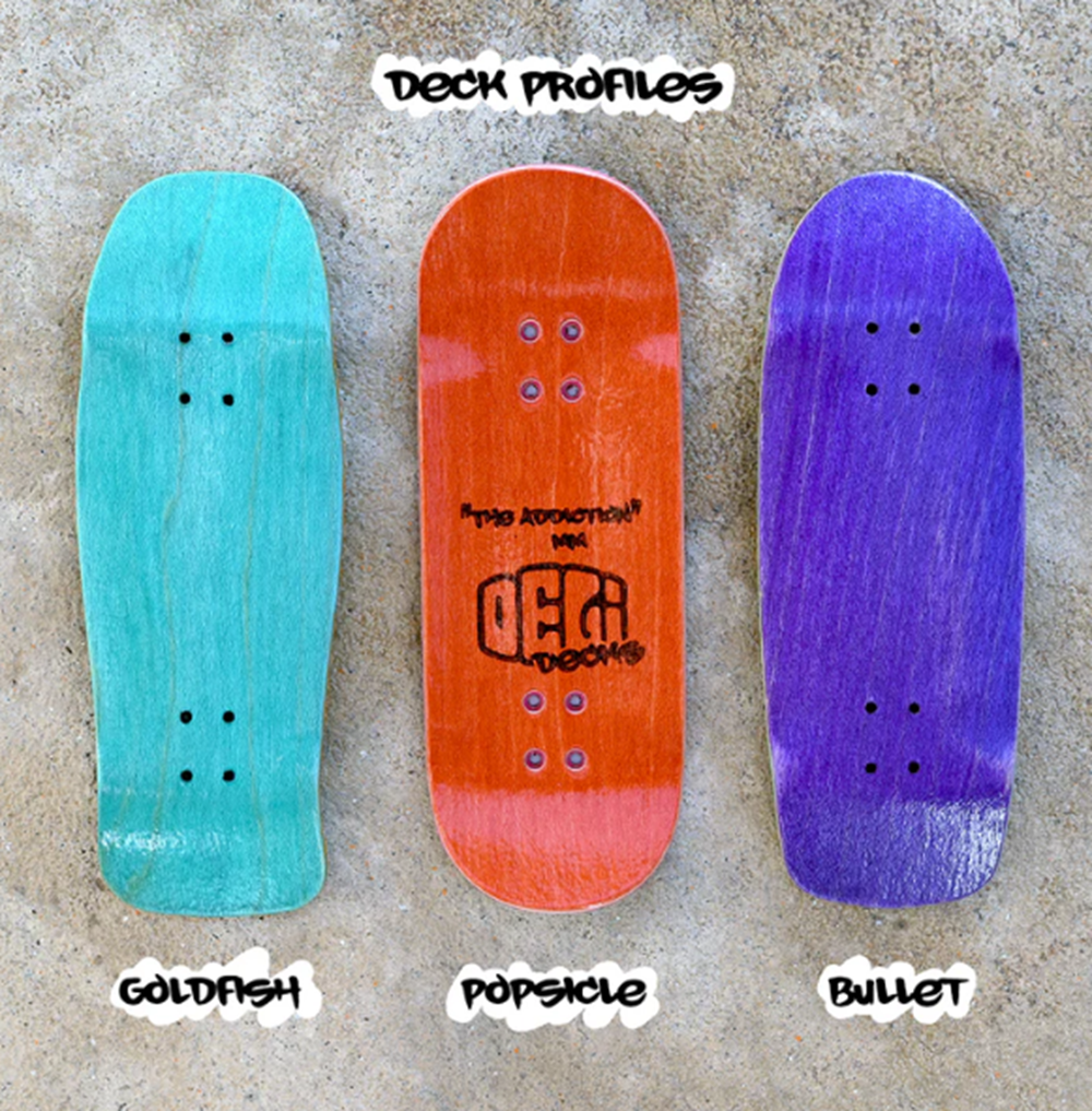Delidecks They Lied Wood Fingerboard Deck White 34 x 96