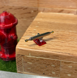 Social Team Pro Fingerboard Trucks Red Chrome 34mm