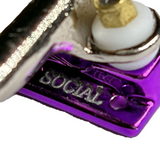 Social Team Pro Fingerboard Trucks Purple Chrome 29mm