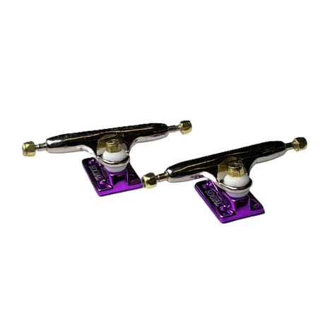 Social Team Pro Fingerboard Trucks Purple Chrome 36mm