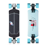 Loaded Tangent Skateboard Complete Dad Bod Blue 35.75 x 9.75