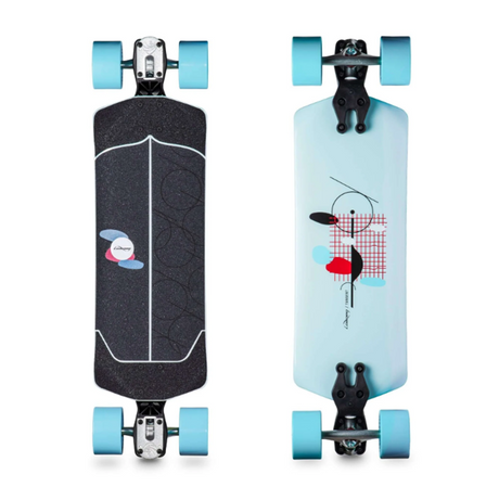 Loaded Tangent Skateboard Complete Dad Bod Blue 35.75 x 9.75