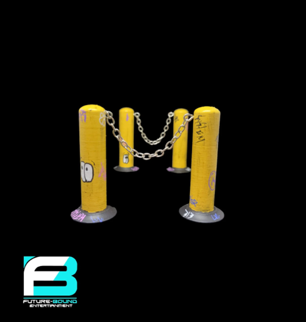 FutureBoundPrints Clean Chain Barrier Yellow 2.5 inch