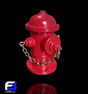 FutureBoundPrints Fire Hydrant Red 2.5 inch