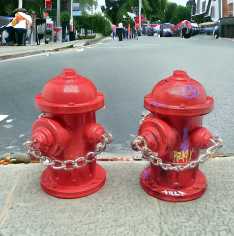 FutureBoundPrints Fire Hydrant Yellow 2.5 inch
