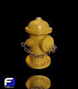 FutureBoundPrints Fire Hydrant Yellow 2.5 inch
