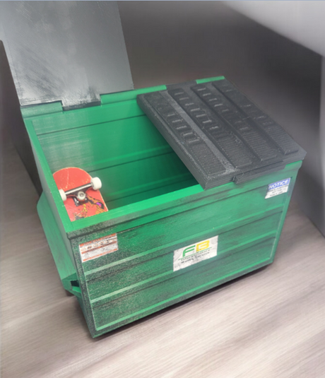 FutureBoundPrints The Dumpster Green 4x5.5in