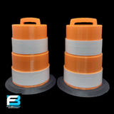 FutureBoundPrints Traffic Barrel Orange 4 inch