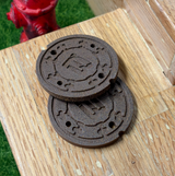 FutureBoundPrints Manhole Covers 2pack Brown 2 inch