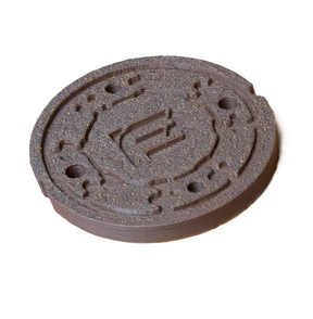 FutureBoundPrints Manhole Covers 2pack Brown 2 inch
