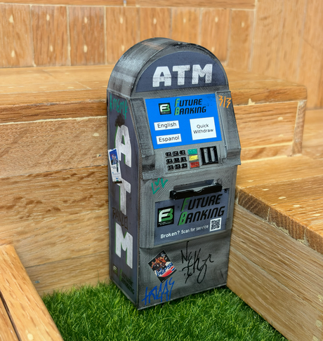 FutureBoundPrints Thrashed ATM Grey 4.5 inch