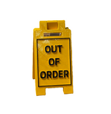 FutureBoundPrints Out of Order Sign Yellow 3 inch