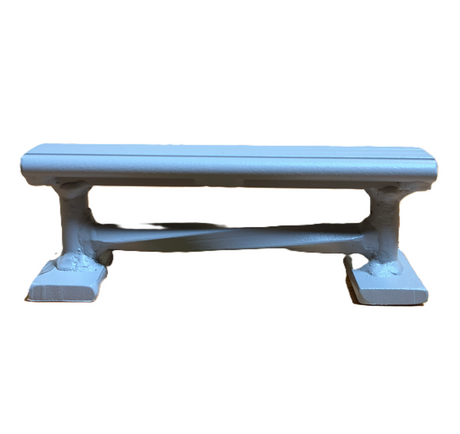 BlueRiver Rails Bench Round Bar Grey 6x2.25