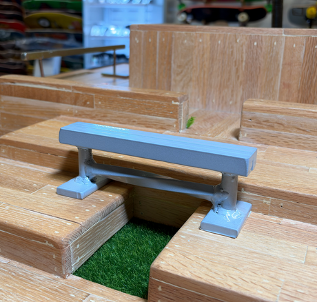 BlueRiver Rails Bench Flat Bar Grey 6x2.25